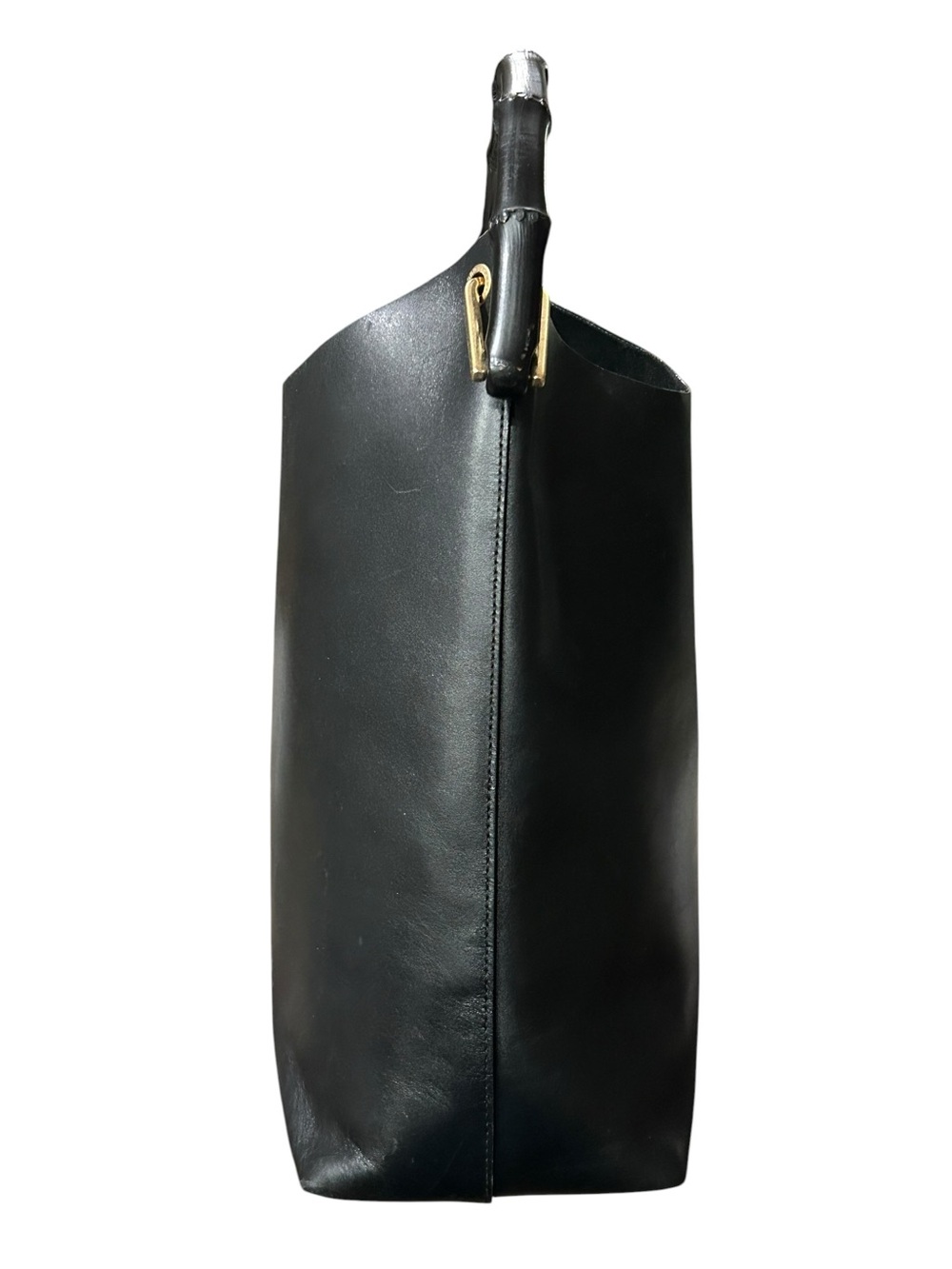 GUCCI Diana Black Bamboo Top Handle Hobo Bag Tom Ford Era Leather MATCHING POUCH - Picture 4 of 14